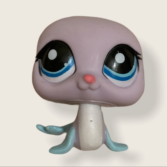 Littlest Pet Shop. 2007 Hasbro. Lavender Seal. - Picture 1 of 3